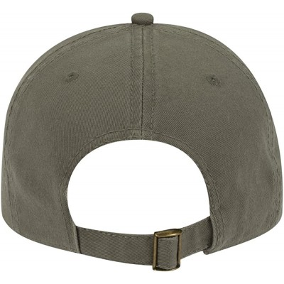 Baseball Caps 'Gun Lover' Pistol Embroidered Adjustable Dad Hat - Military Green With Black Pistol - CO18500U3LU $16.92