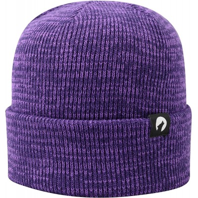Skullies & Beanies Canadian-Made Unisex Classic Cuff Beanie & Slouch Hat - Mauve - CT18ZL64N09 $13.39