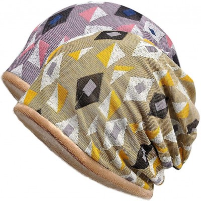 Skullies & Beanies Womens Cotton Beanie Lace Turban Soft Sleep Cap Chemo Hats Fashion Slouchy Hat - CK18ZKD4WTL $13.79