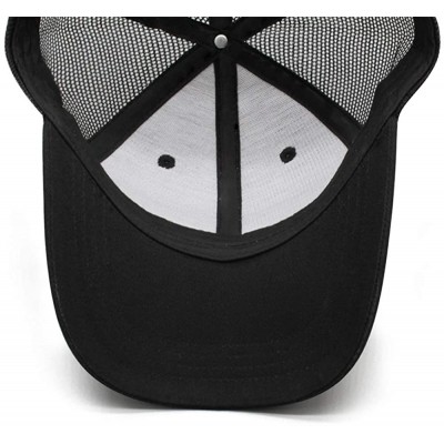 Baseball Caps Unisex Women Men's Hipster Baseball Hat Adjustable Mesh Outdoor Flat Caps - Black-35 - CF18TDUXXXO $16.91