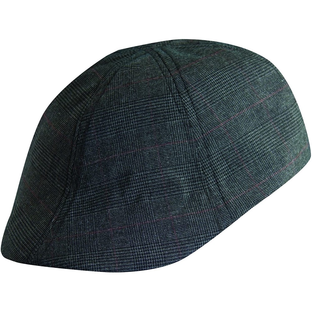 Newsboy Caps Plaid IVY Cap - Dark Grey - CU11CMT450Z $19.63