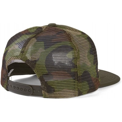 Sun Hats Cali Script Trucker Hat - Olive/Camo - CB184TGIXTQ $12.57