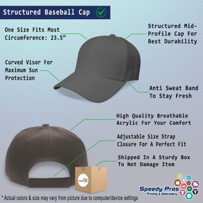Baseball Caps Custom Baseball Cap Yo Amo Maracaibo Spanish Embroidery Dad Hats for Men & Women - Dark Grey - CL18ANLCMGU $22.87