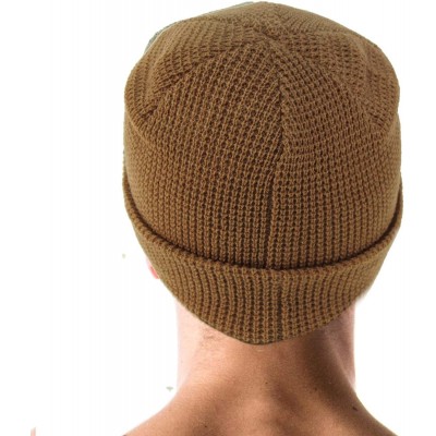 Skullies & Beanies Men's Winter Classic Soft Knit Stretchy Warm Beanie Skully Ski Hat Cap - Waffle Solid Taupe - C718I8RWDT9 ...