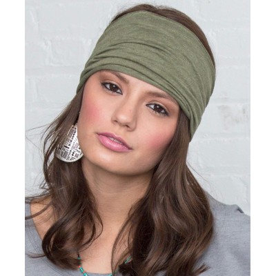 Headbands Headband Organic Stretchy Bandeau Accessory - Light Blue - CF198E8WMYG $9.89