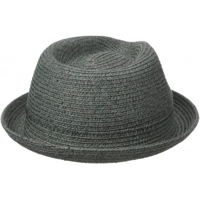 Fedoras Men's Billy Braided Fedora Trilby Hat - Vetiver - CR12O8UTB1W $41.20