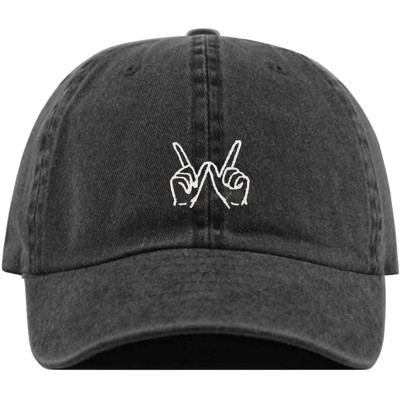 Baseball Caps Whatever Baseball Embroidered Unstructured Adjustable - Pigment Black - CT18NRY8GQT $18.32