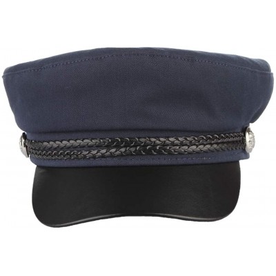 Newsboy Caps Men Women Yacht Captain Sailor Hat Newsboy Cabbie Baker Boy Peaked Beret Cap - Navy - C218Q85WGLY $14.30