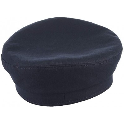 Newsboy Caps Men Women Yacht Captain Sailor Hat Newsboy Cabbie Baker Boy Peaked Beret Cap - Navy - C218Q85WGLY $14.30