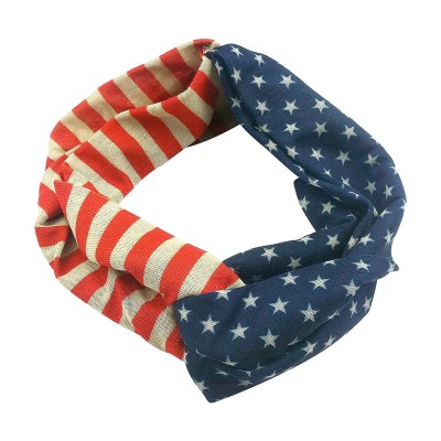 Headbands USA American Flag Headband- Stars & Stripes Workout Bandana (Vintage USA) - Vintage USA - CK12G7H1465 $17.13
