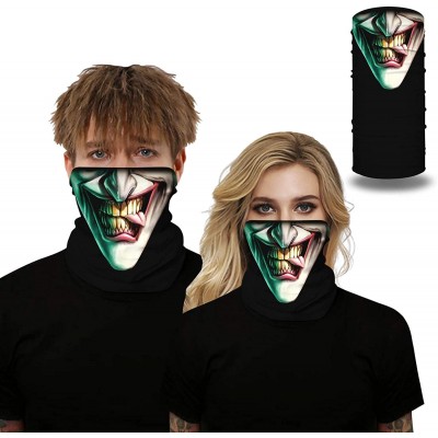 Balaclavas Face Bandanas for Sports- Outdoors- Sport Headband Neck Gaiter - Clown Series - C5198A4IXTS $27.53