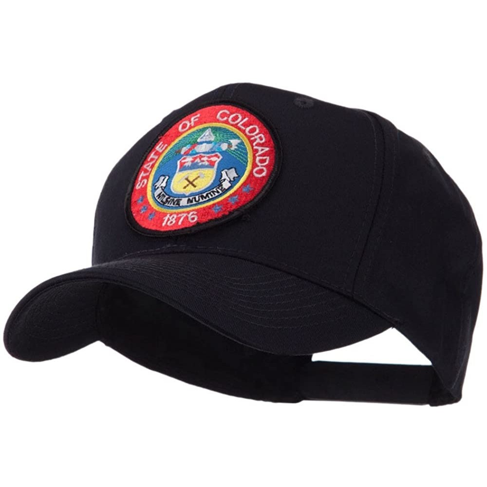 Baseball Caps US Western State Seal Embroidered Patch Cap - Colorado - CZ11FIUCW8R $16.36