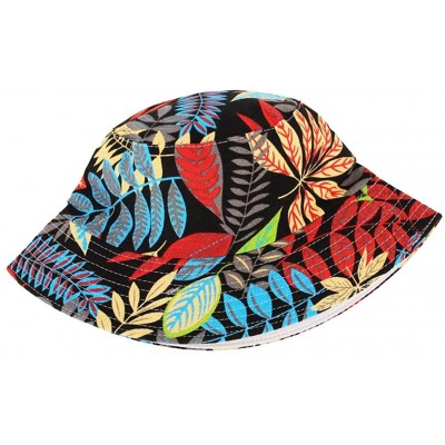 Bucket Hats Reversible Cotton Bucket Hat Multicolored Fisherman Cap Packable Sun Hat - 30 - CJ18WD83Z8H $9.61