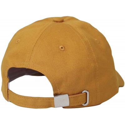 Baseball Caps Cotton Baseball Cap Canada Maple Flag Embroidery LX1382 - Yellow - CD18XWT9OQW $17.08