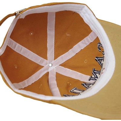 Baseball Caps Cotton Baseball Cap Canada Maple Flag Embroidery LX1382 - Yellow - CD18XWT9OQW $17.08