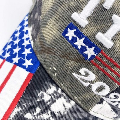 Baseball Caps Trump Hat 2020 Keep America Great USA Flag Baseball Cap - Camo - CX18QOQGKIT $13.28