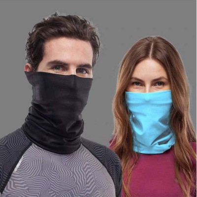 Balaclavas 4 Pack Unisex Sun Mask Face Bandana Neck Gaiter Sun Proof Face Mask Balaclava Headwear Outdoors for Men Women - CB...