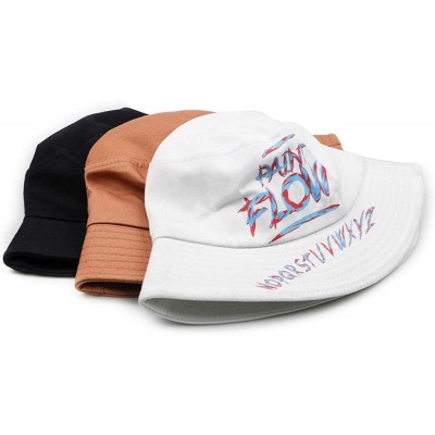 Bucket Hats Bucket Hat-Unisex 100% Cotton Packable Summer Caps Youth hat Size Free Summer Travel Bucket Hat - Style C-black -...