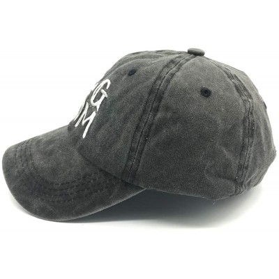 Baseball Caps Women's Dog Mom Baseball Caps Embroideried Washed Adjustable Dad Hat - Dog Mom Black - C318OMWDTK5 $11.01