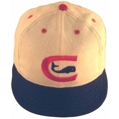 Baseball Caps Chicago Whales Vintage Baseball Cap 1976 - White/Navy/Red - CZ11MMJYJLF $43.26