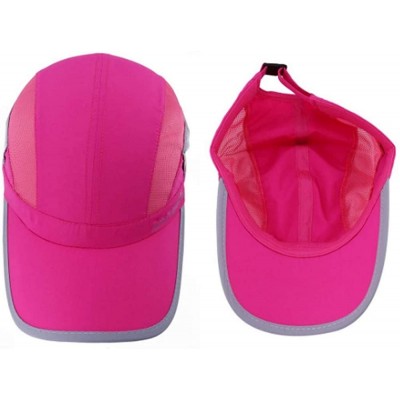 Baseball Caps Lightweight Running Waterproof Baseball Protection - Rose Red - CM18EXCOKSS $10.47