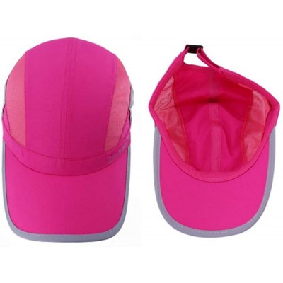 Baseball Caps Lightweight Running Waterproof Baseball Protection - Rose Red - CM18EXCOKSS $10.47