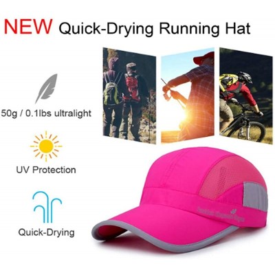 Baseball Caps Lightweight Running Waterproof Baseball Protection - Rose Red - CM18EXCOKSS $10.47