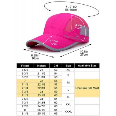 Baseball Caps Lightweight Running Waterproof Baseball Protection - Rose Red - CM18EXCOKSS $10.47