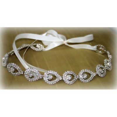 Headbands Bridal Headband- Wedding Belt Sash or Headwrap - C511L61V0WL $13.21