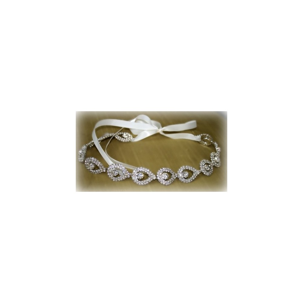 Headbands Bridal Headband- Wedding Belt Sash or Headwrap - C511L61V0WL $13.21