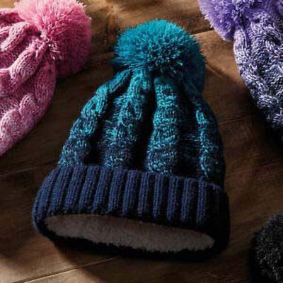 Skullies & Beanies Unisex Ombre Styled Beanie - Lavender/French Navy - CT188M2XG4S $9.38