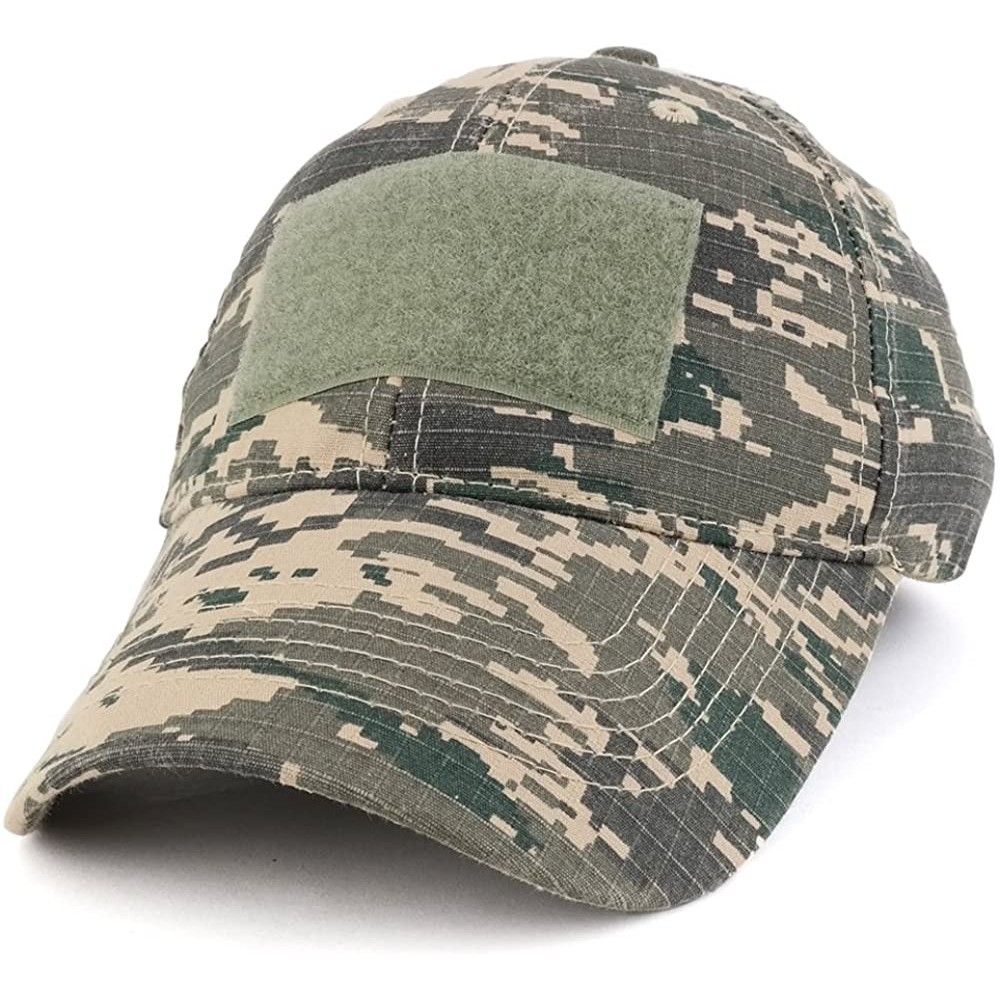 Baseball Caps Military Tactical Hook Front Patch Blank Cotton Adjustable Baseball Cap - Digital Camo - C617YLG9TTM $17.63