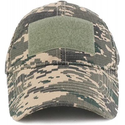 Baseball Caps Military Tactical Hook Front Patch Blank Cotton Adjustable Baseball Cap - Digital Camo - C617YLG9TTM $17.63