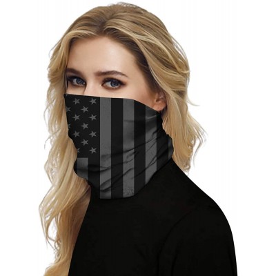 Balaclavas Camouflage American Flag Print Balaclava Bandana Neck Gaiter Scarf Headband - Patriotic Flag - CL197WKKHGC $11.74