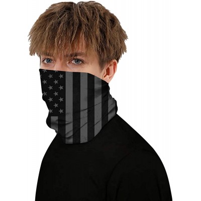 Balaclavas Camouflage American Flag Print Balaclava Bandana Neck Gaiter Scarf Headband - Patriotic Flag - CL197WKKHGC $11.74