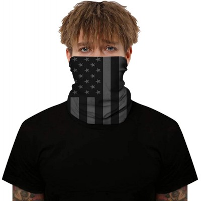 Balaclavas Camouflage American Flag Print Balaclava Bandana Neck Gaiter Scarf Headband - Patriotic Flag - CL197WKKHGC $11.74