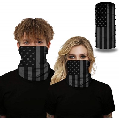 Balaclavas Camouflage American Flag Print Balaclava Bandana Neck Gaiter Scarf Headband - Patriotic Flag - CL197WKKHGC $11.74