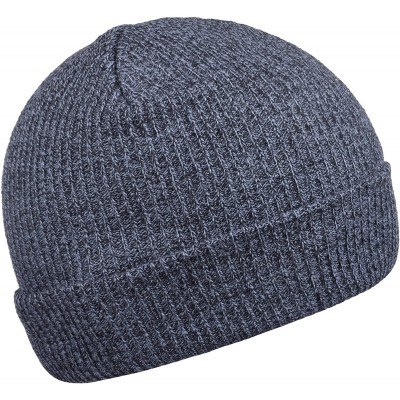 Skullies & Beanies Men's Rib Knit Beanie Hats for Winter - Dark Grey - CK187AHUHIX $11.29