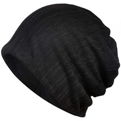 Skullies & Beanies Womens Slouchy Beanie Infinity Scarf Sleep Cap Hat for Hair Loss Cancer Chemo - 2 Pack Black-coffee - C519...