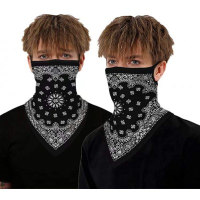 Balaclavas Face Scarf Bandana Ear Loops Face Rave Balaclava Men Women Neck Gaiters for Dust Wind Motorcycle Mask - Pattern 7 ...