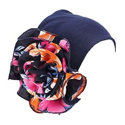 Skullies & Beanies Stretchy Patients Bandanas African Hairband - Navy 1 - CP18WT7T8RN $9.87