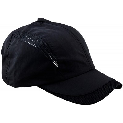 Baseball Caps Unisex Sun Hat-Ultra Thin Quick Dry Lightweight Summer Sport Running Baseball Cap - C-black - CW12I4IRIMJ $12.07