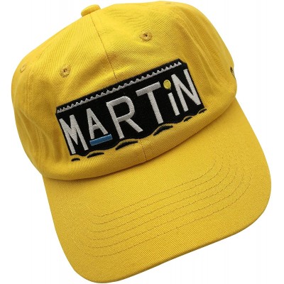 Baseball Caps Dad Hat Baseball Cap Unconstructed Adjustable Dad Hats for Men Embroidery Hat - Yellow - CV187WL2IQ2 $15.55