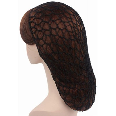 Skullies & Beanies Women Soft Rayon Snood Hat Hair Net Crocheted Hair Net Cap Mix Colors Dropshipping - Fw-12-green - C418RYX...