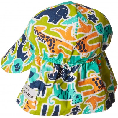 Sun Hats Unisex Baby Upf 50 Plus Original Flap Hat - Zoo Mania - C011UT3GJ3R $13.92