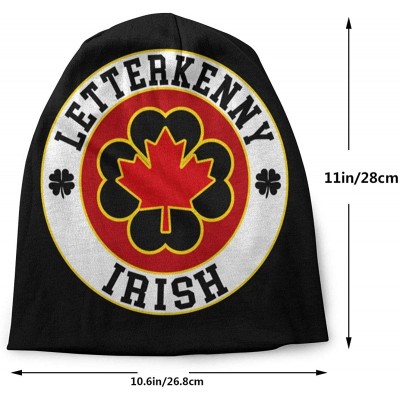 Skullies & Beanies Letterkenny Irish Shoresy Ice Hockey Beanie Hat Skull Cap - Black - CR18Z73R2W5 $26.48