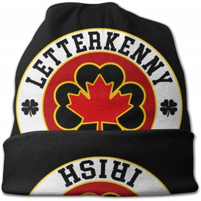 Skullies & Beanies Letterkenny Irish Shoresy Ice Hockey Beanie Hat Skull Cap - Black - CR18Z73R2W5 $26.48