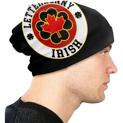 Skullies & Beanies Letterkenny Irish Shoresy Ice Hockey Beanie Hat Skull Cap - Black - CR18Z73R2W5 $26.48