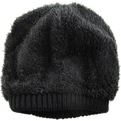 Skullies & Beanies Men Women Knit Winter Warmers Hat Daily Slouchy Hats Beanie Skull Cap - 2.1) Very Warm Black - CA185ULC54I...