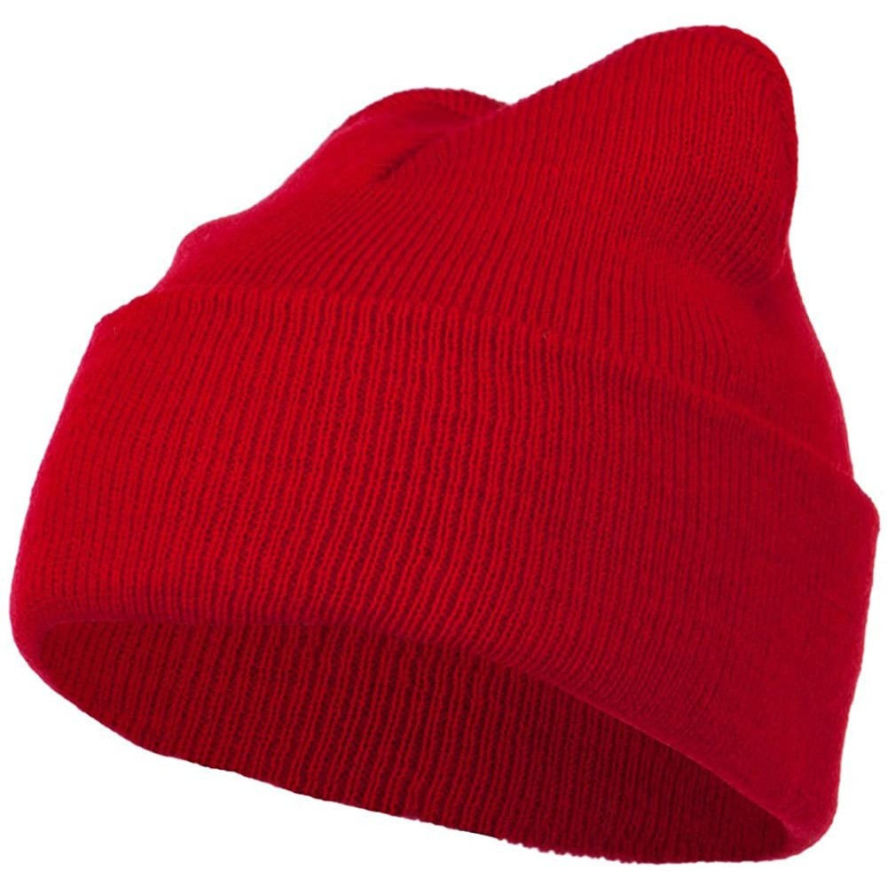 Skullies & Beanies Super Stretch Knit Watch Cap Beanie - Red - C211LUGVI01 $7.45